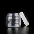 plastic cosmetic cream jar with screw lid
