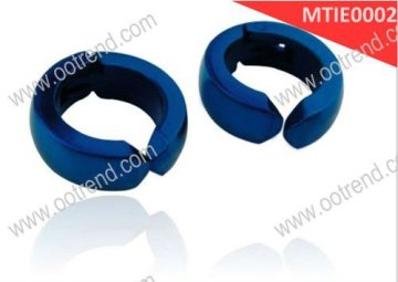 Unisex blue fashion titanium earring ,different color open fashion titanium earring