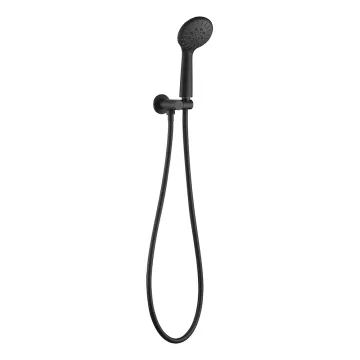 Modern matt black hand shower set