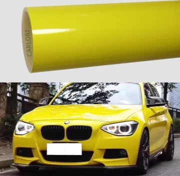 gloss lemon yellow car wrap vinyl