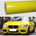 Vinyle d&#39;enveloppe de voiture jaune citron gloss