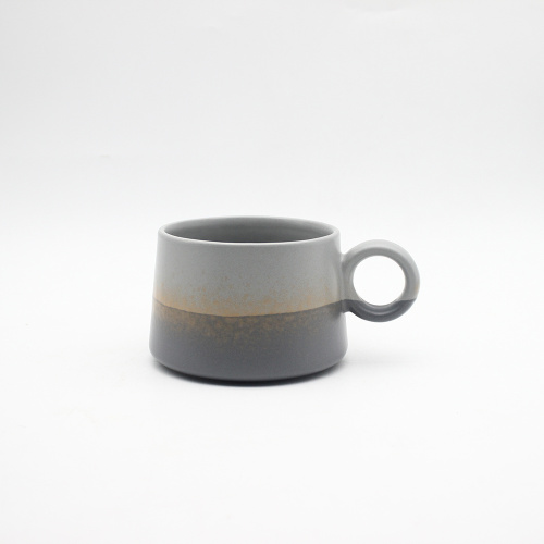 Custom Black остекленная керамическая кофейная кружка