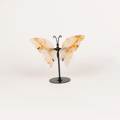 Wholesale Crystal Carving Butterfly Wings Healing Stones for Ornament