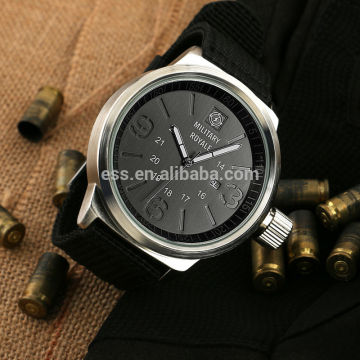 Brand Men's Nylon Aviator Watch Strap Military Royale Watch MR075