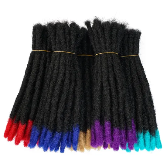 Dreadlocks Extensions 100% Natural Handmade Crochet Braid Locs Twist Afro Kinky Human Hair  For Sale  Dreadlocks Braids
