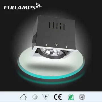 down light housing for AR111 QR111 ES111 spot light, Die cast aluminum, 1,2,3 head available