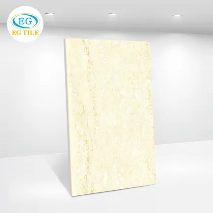 Fashion beige travertino navona marble ceramica polished porcelain tile