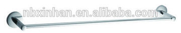 Australian standard elegant bathroom design metal single towel rail chrome plating
