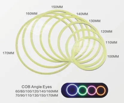 LED COB Angel Eyes in auto lighting system halo ring light angle eye