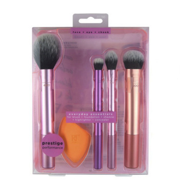 Vente chaude Soft Synthetic Hair Makeup Brush Set - Ensemble en gros de rose