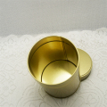 شعار مخصص لون الذهب جولة الشاي القصدير مربع