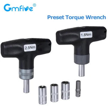 GmFive Preset Torque Wrench 1.8Nm 2.5Nm Safe and Fast HEX SOCKET 7/ 8/9MM for 3D Printer V6 Volcano MK8 MK10 CR10S Pro Nozzle