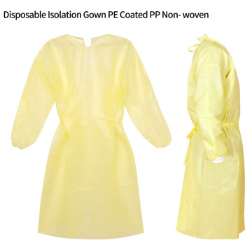 Disposable Isolation Gown PE Coated PP Non- woven