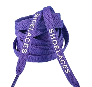 Popular Custom Logo Polyester Elastic Flat Shoelaces Factory
