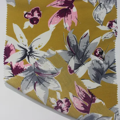 Hot sale cheap flower printed 100% viscose fabric