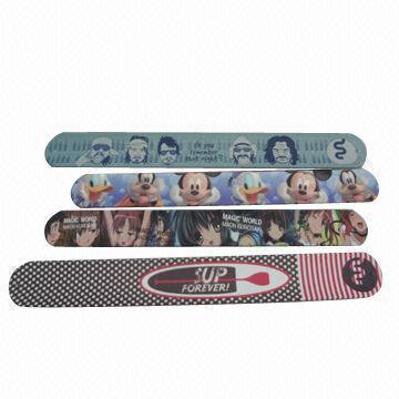 Silicone slap bracelets, full color printed