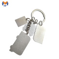 Souvenir custom shape metal London keychain