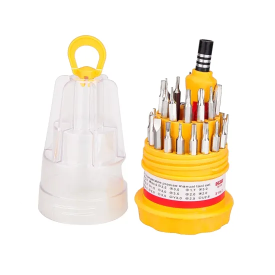 Hongyi 31-in-1 Mini Magnetic Electronics Repair Tool Set: Professional Precision Screwdriver Kit for Phone and Laptop Maintenance