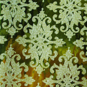 hot sale golden color glitter paper for wrapping