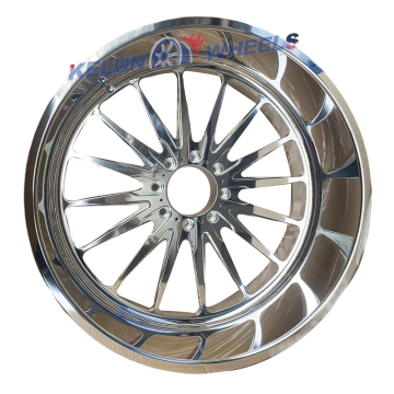 Personalized Custom Bright Black Forged Wheels - 22*12 Inch Chrome Glass Black Rims for Race Cars