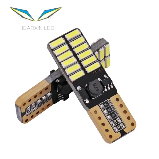 Error-Free Car LED Bulb T10 W5W 24SMD 6000K 12V Signal Light for Interior Dome and Reading