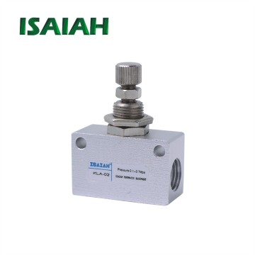 Fabriqué en Chine KLA Série UN VALVE PNEUMATIQUE PNEUMATIQUE ALIAGE ALLIAGE AIR VALVE DE CONTRÔLE DE VITESSE DE LA VITESSE