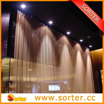 sorter's aluminum wire mesh curtain