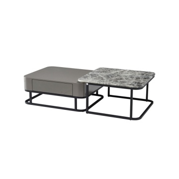 Multi-scene marble coffee table