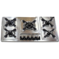 China 5 Burners Cast Iron Pan Support Gas Stove Supplier