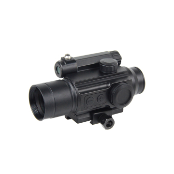 LUGER 1x30 Reflex Sight: Adjustable Brightness Red Dot with Red Coated Lens and Laser