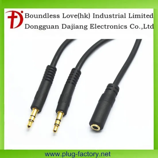 Gold 3.5mm TRS audio cable
