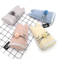 Three-dimensional cat style pompon cute canvas pencil case