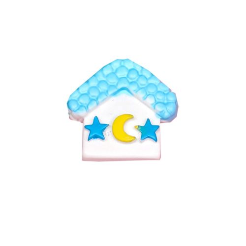 Kawaii Simulazione Moon Star House Flatback Resina Cabochon Artigianato Accessori per capelli Abbellimento fai da te per Scrapbooking Decor