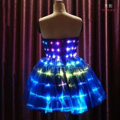 Programmable Light Led Dance Dress Lyric Dancing Dresses