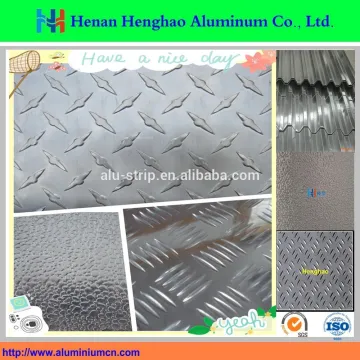 1050 3003 5052 5754 diamond embossed aluminum sheet