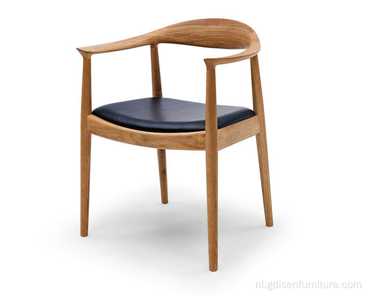 Eigentijdse wishbone y stoel stoere houten eetstoel