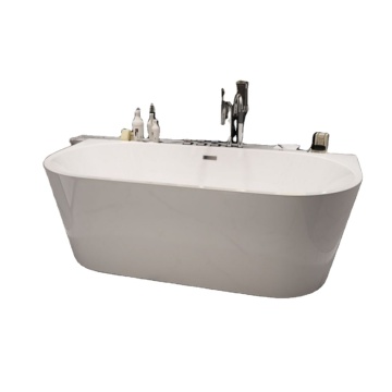 Hot Selling Freestanding Acrylic Indoor Spa Bathtub with Whirlpool Massage and Air Jets