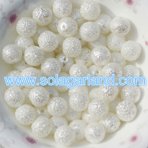 6MM 8MM 10MM Acrylic Plastic Pearl Round Gumball Beads