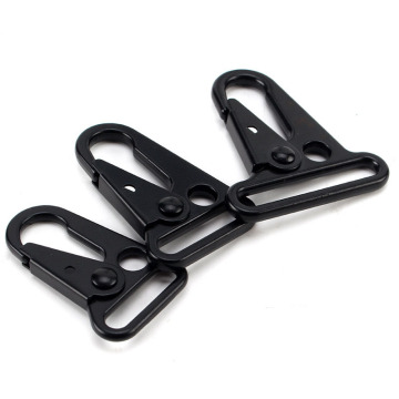 Outdoor Heavy Duty Metal Carabiners: 1,25 "&amp; 1,5" Inch Sling Clip dengan pegas yang diperbesar &amp; 1 "Hook