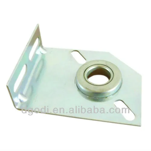 custom made zinc plated steel door bearing bracket