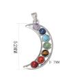 7 perles de lave Chakra Yoga aura équilibre énergétique de guérison Collier ANNEAUX Boucles d&#39;oreilles Porte-clés Ensemble de bijoux