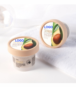 OEM Private Label Natural Organic Peach Fruit Sugar Body Scrub