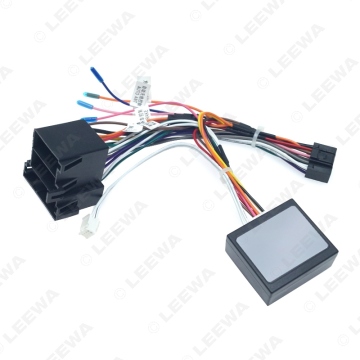 16Pin Wire Harness Adapter for Volkswagen Android Car Stereo with CANBUS Box and Power Cable Connector