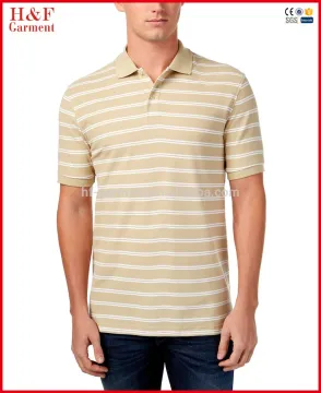 OEM high quality polo collar men striped polo shirt