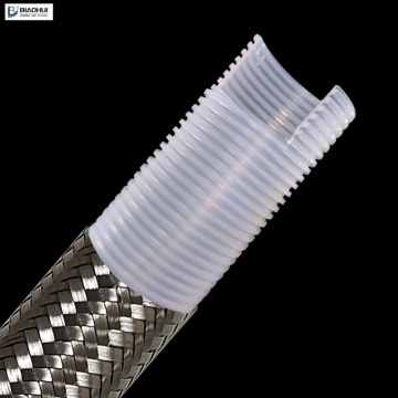 PTFE Smooth Bore Convoluted Hose Stainless Steel Braided Flexible Hose