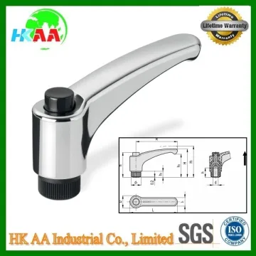 Chrome-plated stainless steel adjustable handles