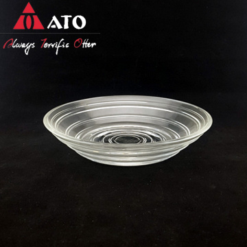 ATO Home Kitchen Dinnerware crystal Plate with Ring