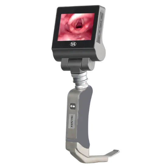 Hot Sale Haiye Laryngoscope Set with Camera and 3-inch Screen for ENT Surgical Procedures