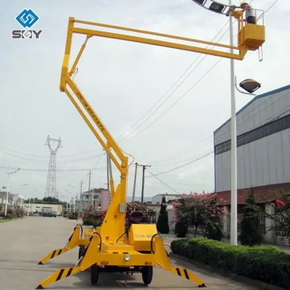 Towable Boom Lift for Construction Sites