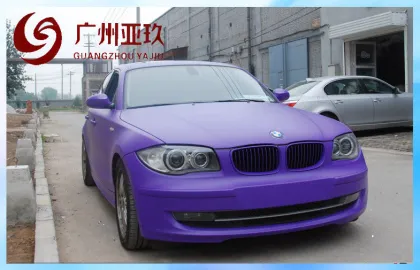 Professional Stretchable Purple Matte Vinyl Wrap Derek